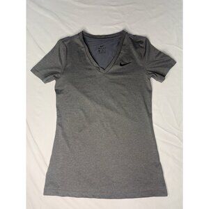 NIKE Dri Fit Women’s Short Sleeve V Neck Training Tee Shirt XS
